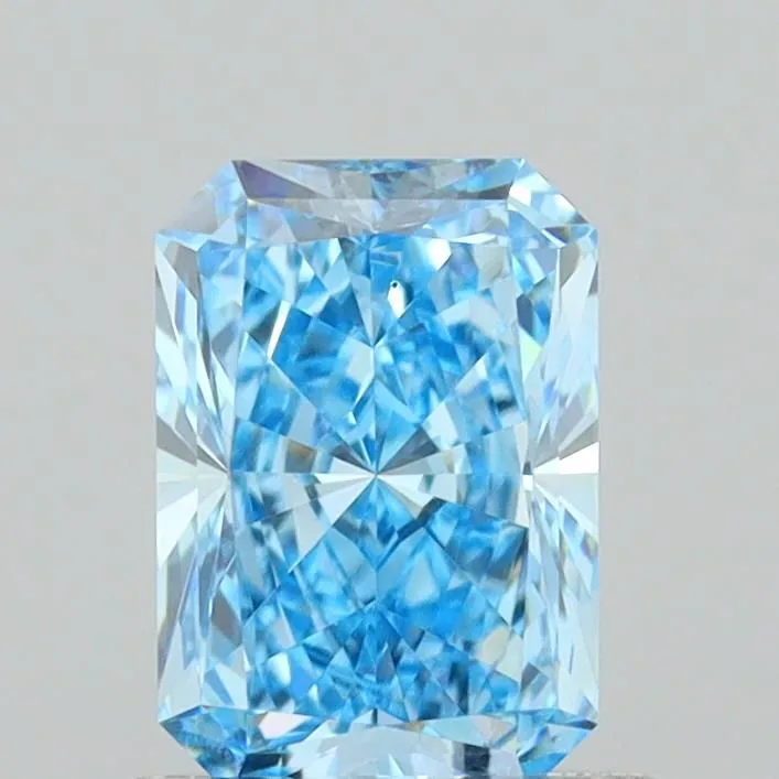 1.00ct RADIANT Fancy Vivid Blue VS1 Coloured Lab diamond