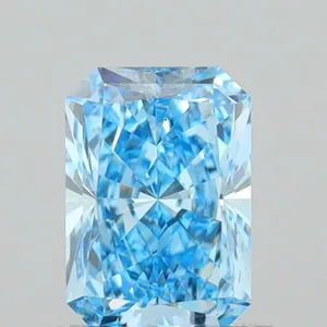 1ct RADIANT Fancy Vivid Blue VS1 Coloured Lab diamond