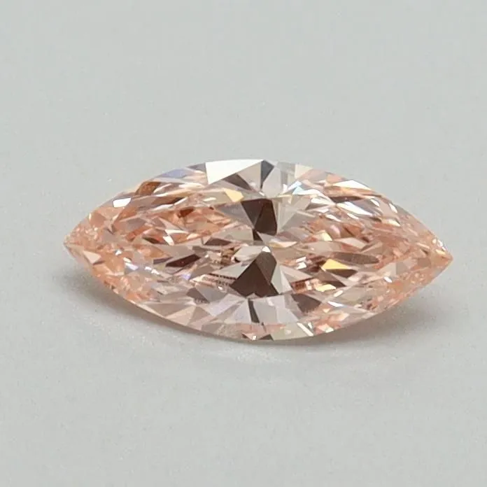 0.32ct MARQUISE Fancy Intense Pink VVS2 Coloured Lab diamond