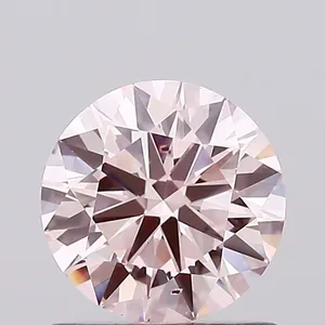 0.72ct ROUND Fancy Pink SI1 Coloured Lab diamond