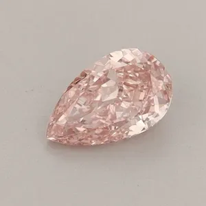0.48ct PEAR Fancy Vivid Pink VS1 Coloured Lab diamond