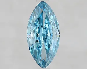 1.53ct MARQUISE Fancy Vivid Blue VVS2 Coloured Lab diamond
