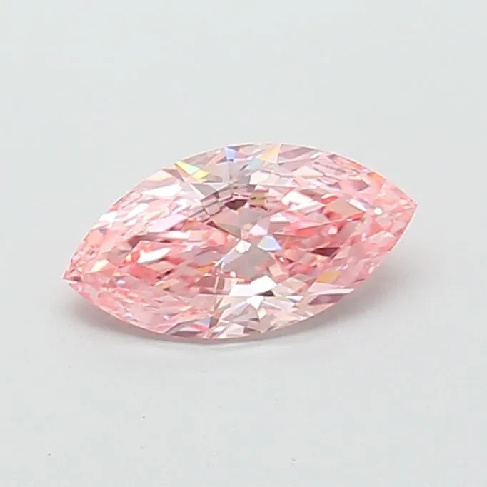 1.51ct MARQUISE Fancy Vivid Pink VS1 Coloured Lab diamond