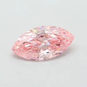 1.51ct MARQUISE Fancy Vivid Pink VS1 Coloured Lab diamond