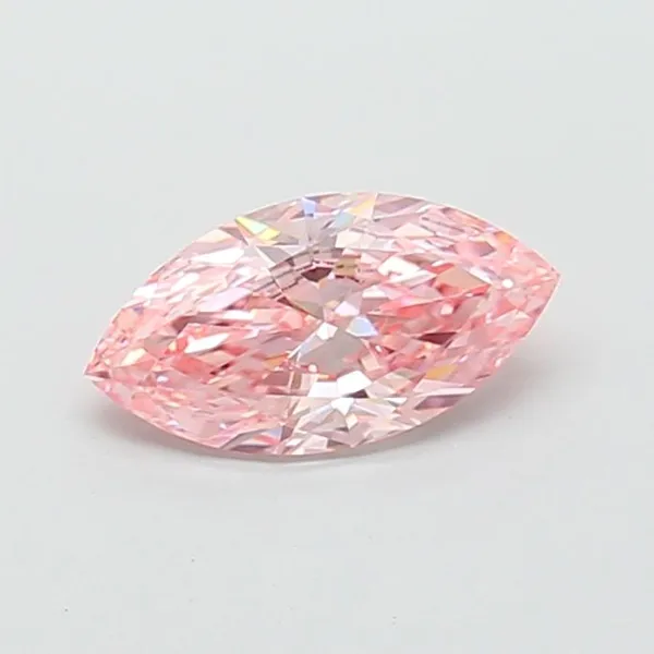 1.51ct MARQUISE Fancy Vivid Pink VS1 Coloured Lab diamond