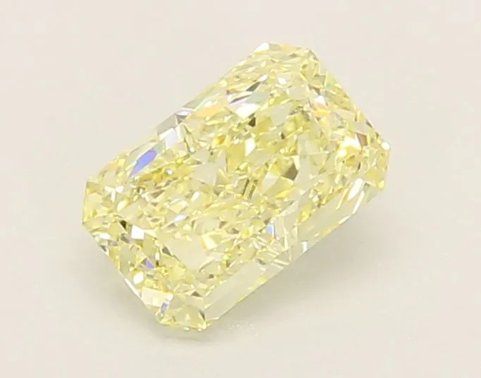1.01ct RADIANT Fancy Light Yellow VVS2 Coloured Lab diamond