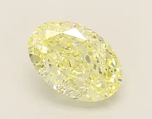 1.05ct OVAL Fancy Yellow VVS1 Coloured Lab diamond