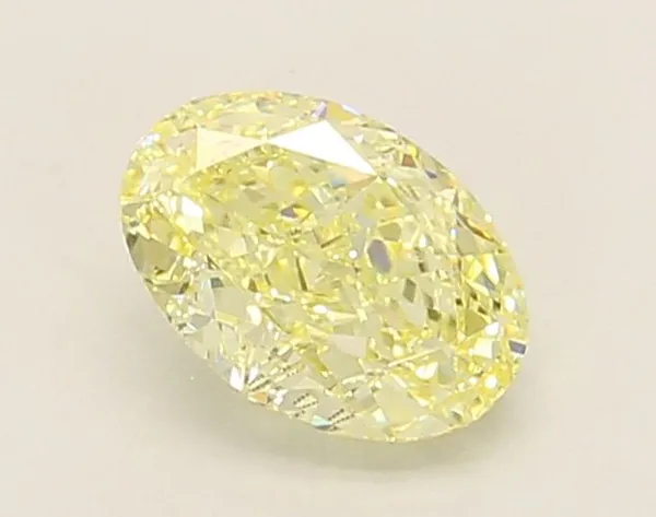 1.05ct OVAL Fancy Yellow VVS1 Coloured Lab diamond