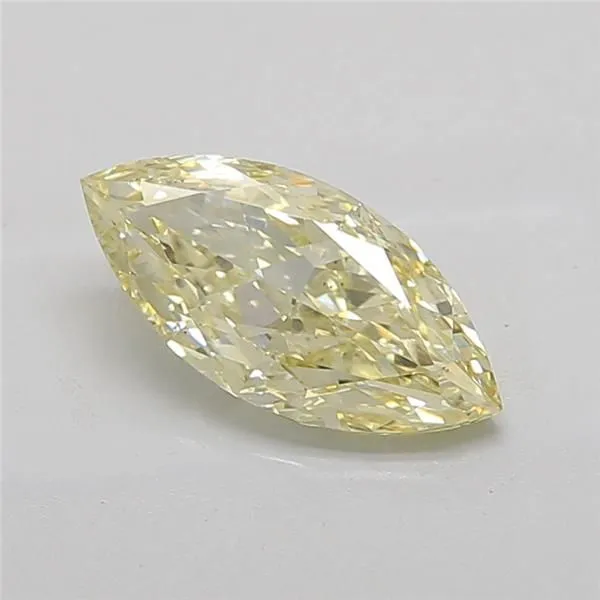 2.03ct MARQUISE Fancy Light Yellow VS1 Coloured Lab diamond