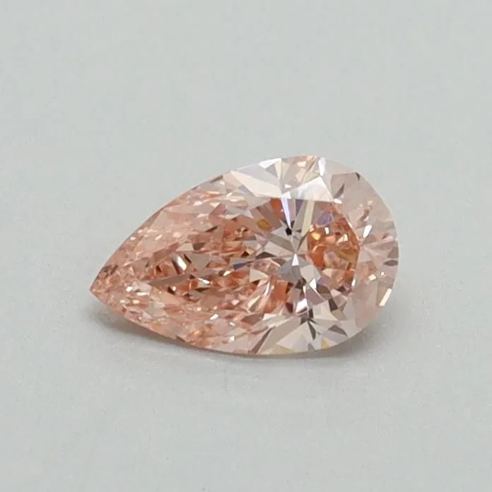 0.31ct PEAR Fancy Vivid Pink VVS2 Coloured Lab diamond