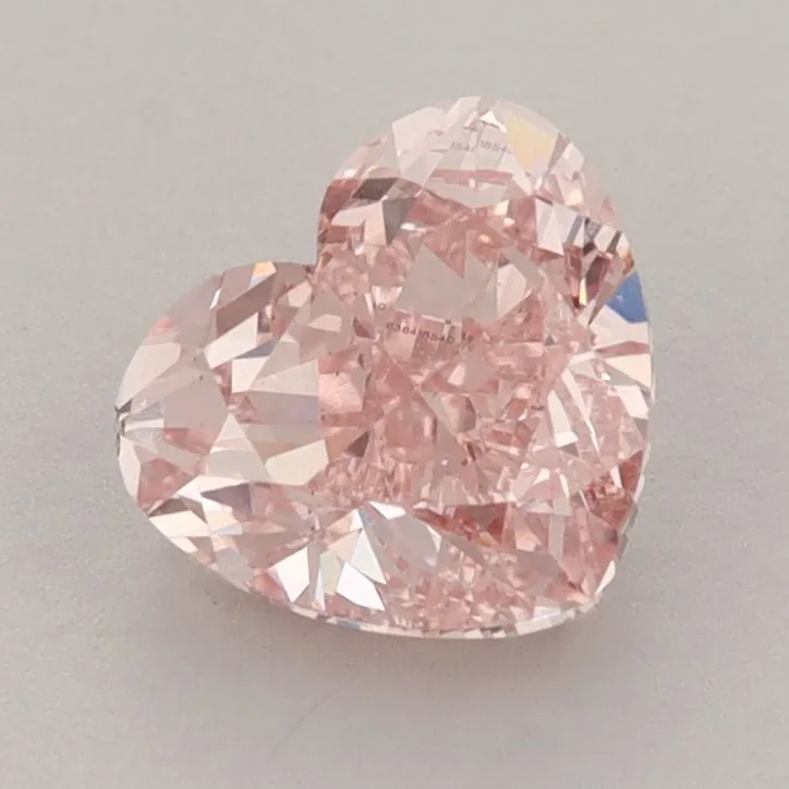 1.60ct HEART Fancy Intense Pink VS1 Coloured Lab diamond