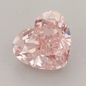 1.6ct HEART Fancy Intense Pink VS1 Coloured Lab diamond