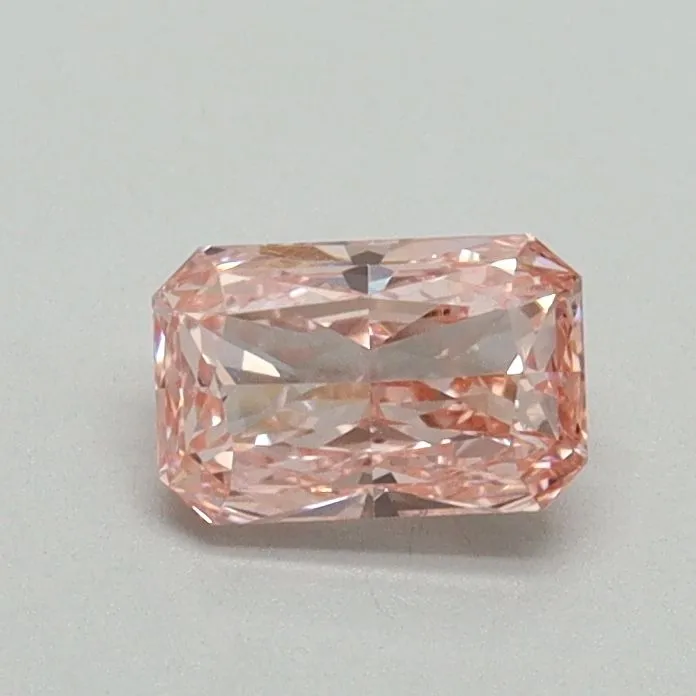 0.51ct RADIANT Fancy Vivid Pink VS1 Coloured Lab diamond