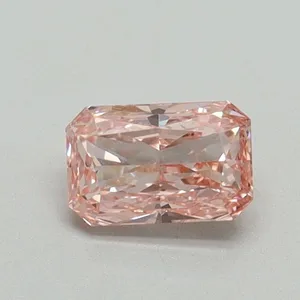 0.51ct RADIANT Fancy Vivid Pink VS1 Coloured Lab diamond
