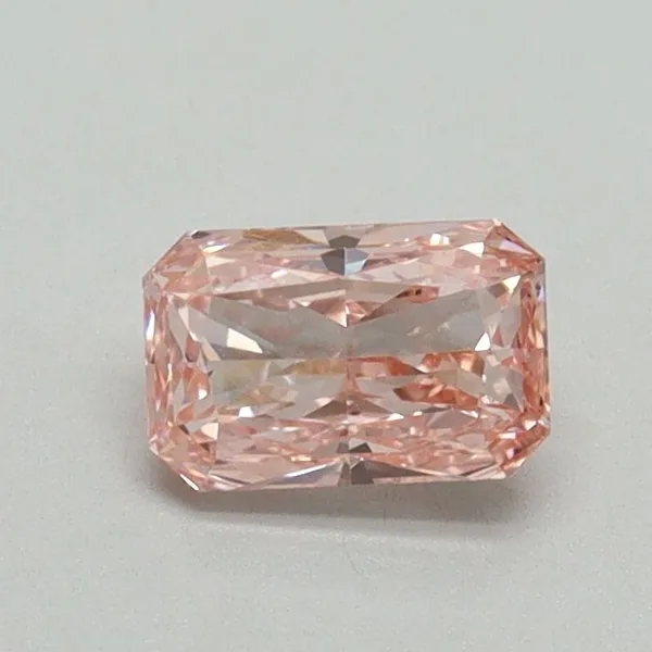 0.51ct RADIANT Fancy Vivid Pink VS1 Coloured Lab diamond