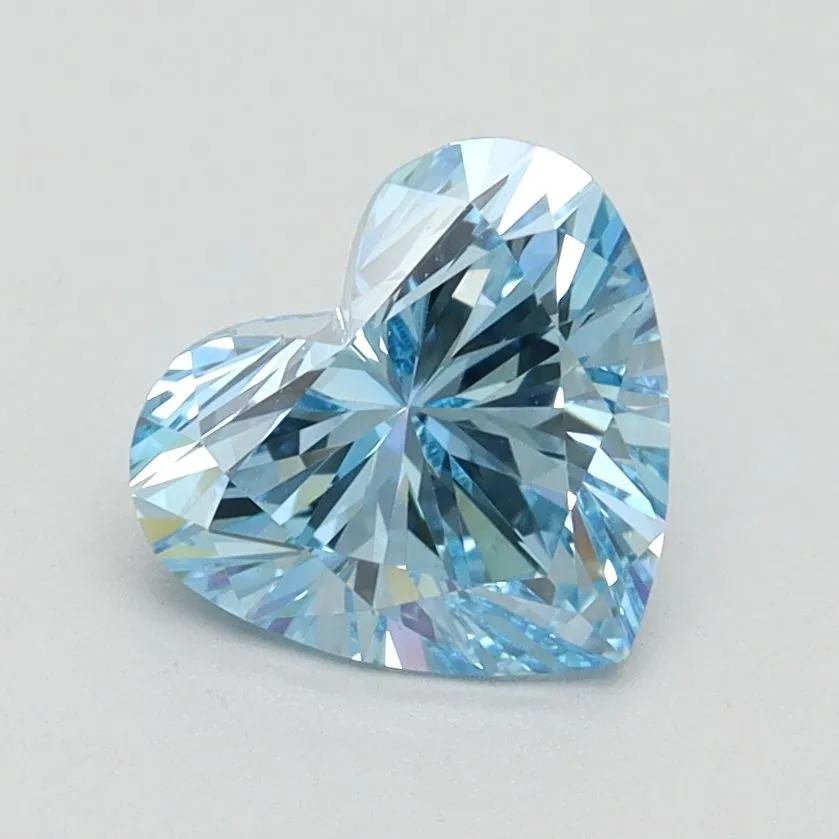 1.41ct HEART Fancy Intense Blue VVS2 Coloured Lab diamond