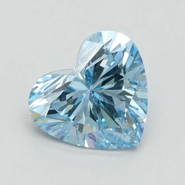1.41ct HEART Fancy Intense Blue VVS2 Coloured Lab diamond