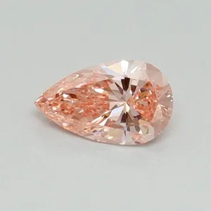 0.32ct PEAR Fancy Vivid Pink VVS2 Coloured Lab diamond