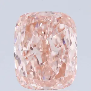 1.07ct CUSHION Fancy Vivid Pink VVS2 Coloured Lab diamond