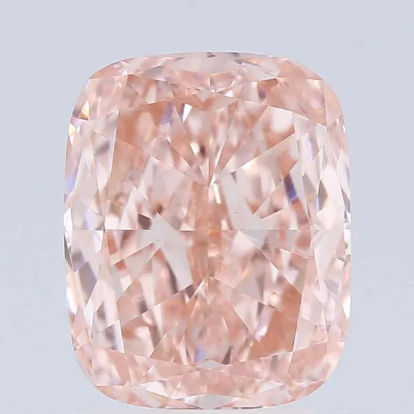 1.07ct CUSHION Fancy Vivid Pink VVS2 Coloured Lab diamond