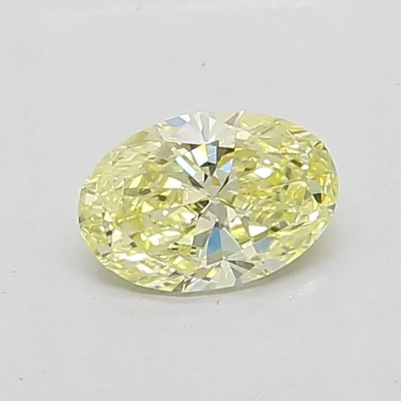 0.70ct OVAL Fancy Yellow VS1 Coloured Lab diamond
