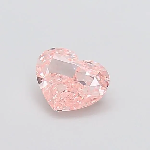 0.98ct HEART Fancy Intense Pink VS1 Coloured Lab diamond