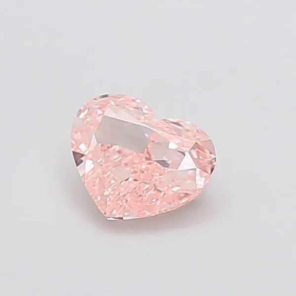 0.98ct HEART Fancy Intense Pink VS1 Coloured Lab diamond