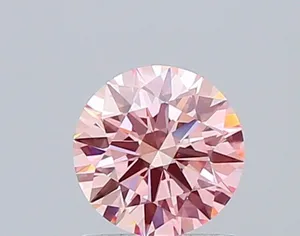 1.01ct ROUND Fancy Intense Pink VS2 Coloured Lab diamond