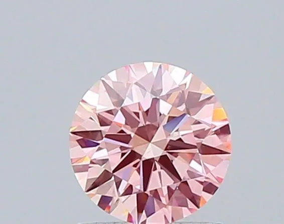 1.01ct ROUND Fancy Intense Pink VS2 Coloured Lab diamond