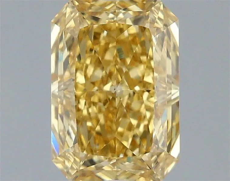 1.10ct RADIANT Fancy Intense Yellow VS1 Coloured Lab diamond