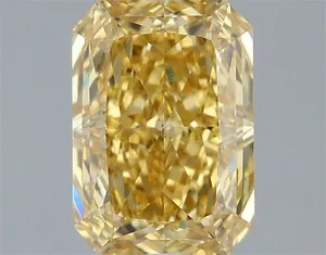 1.1ct RADIANT Fancy Intense Yellow VS1 Coloured Lab diamond