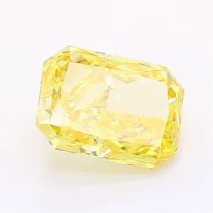 1.09ct RADIANT Fancy Vivid Yellow VS2 Coloured Lab diamond