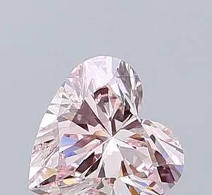 0.7ct HEART Fancy Intense Pink VS1 Coloured Lab diamond