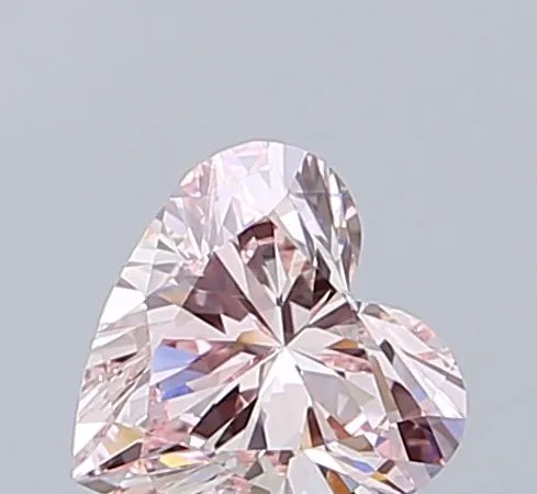0.7ct HEART Fancy Intense Pink VS1 Coloured Lab diamond