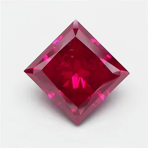 4.01ct PRINCESS Fancy Deep Pink SI1 Coloured Lab diamond