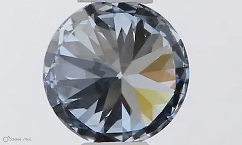 0.3ct ROUND Fancy Vivid Blue VS1 Coloured Lab diamond