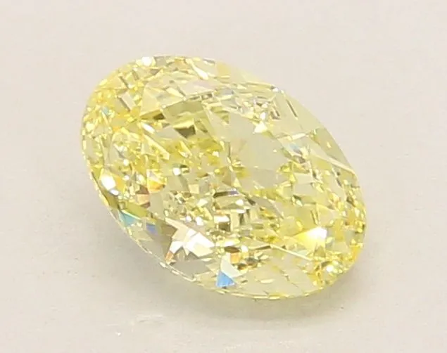 1.06ct OVAL Fancy Yellow VS1 Coloured Lab diamond