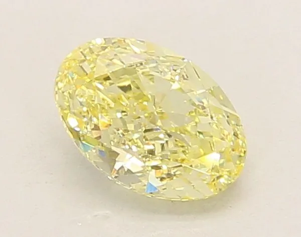 1.06ct OVAL Fancy Yellow VS1 Coloured Lab diamond