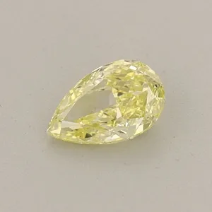 0.31ct PEAR Fancy Intense Yellow VVS2 Coloured Lab diamond