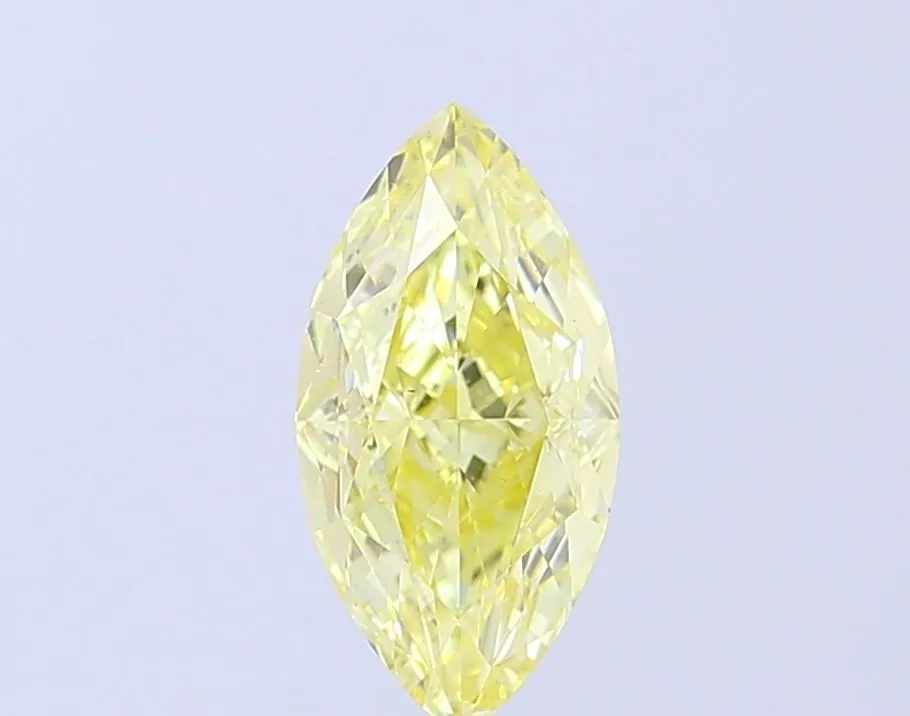 1.70ct MARQUISE Fancy Yellow VS1 Coloured Lab diamond