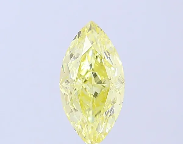 1.7ct MARQUISE Fancy Yellow VS1 Coloured Lab diamond