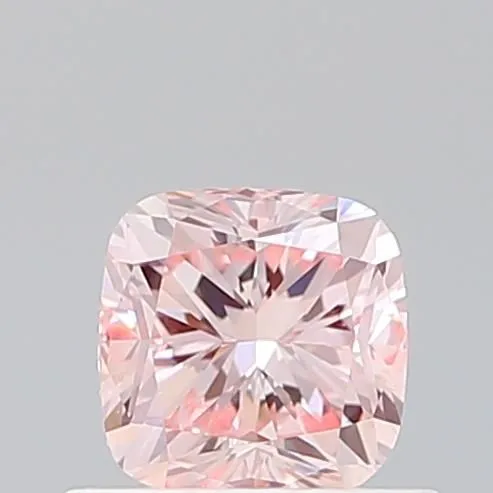 0.60ct CUSHION Fancy Intense Pink VS1 Coloured Lab diamond