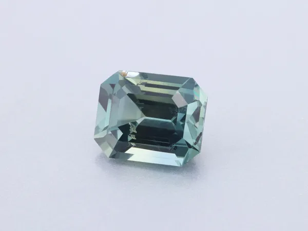 1.08ct Parti Sapphire, Emerald Cut gemstone