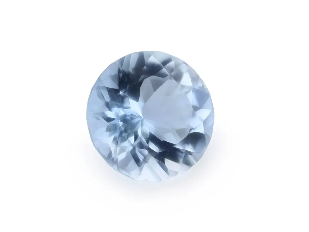 1.43ct Blue Aquamarine, Round gemstone