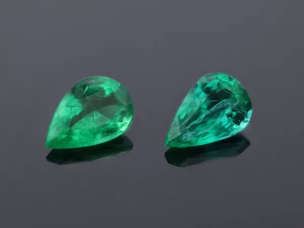 0.28ct Green Emerald, Pear Shape cut gemstone