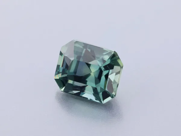 1.01ct Parti Sapphire, Emerald Cut gemstone