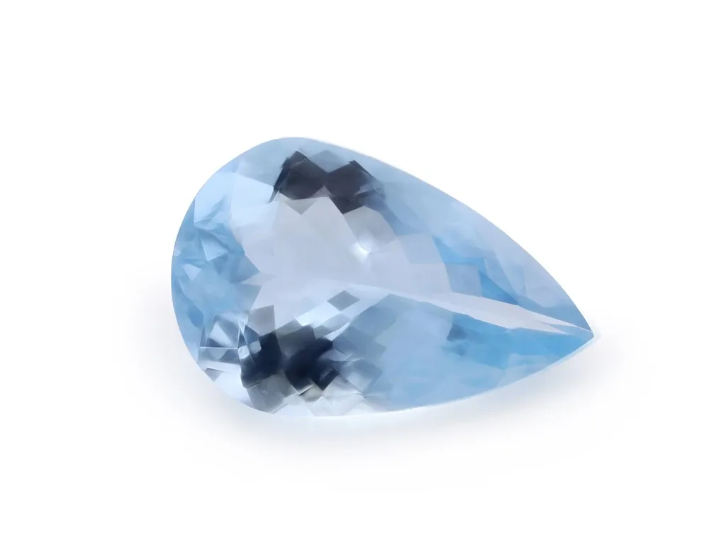 2.18ct Blue Aquamarine, Pear Shape gemstone
