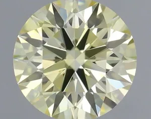 0.33ct ROUND Fancy Light Yellow VVS2 Coloured Lab diamond