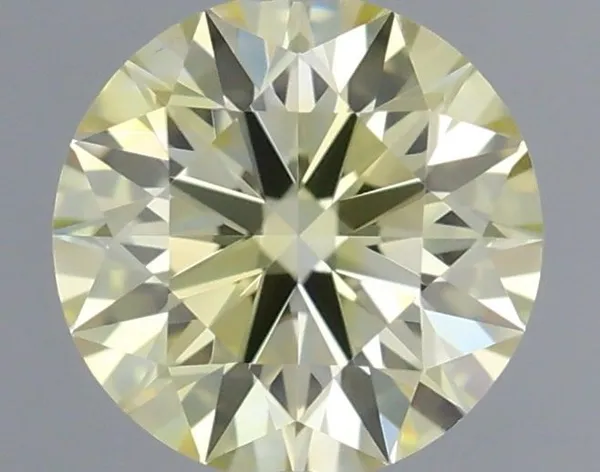 0.33ct ROUND Fancy Light Yellow VVS2 Coloured Lab diamond