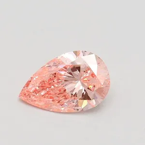 0.5ct PEAR Fancy Intense Pink SI2 Coloured Lab diamond